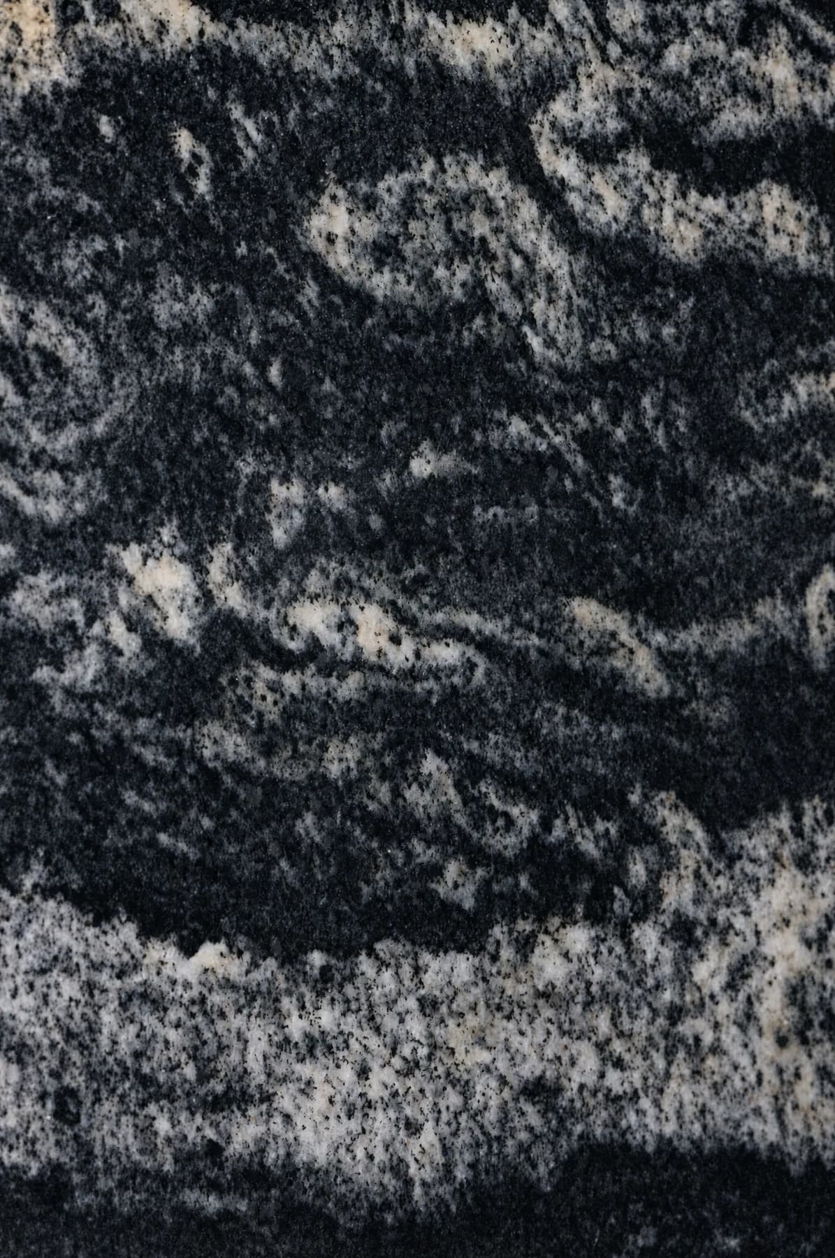 Black Forest — Black Granite from India, close-up