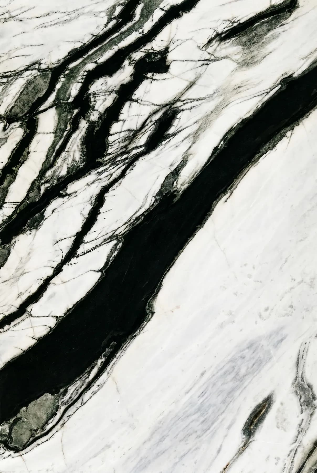 Panda White — White Marble from China, close-up