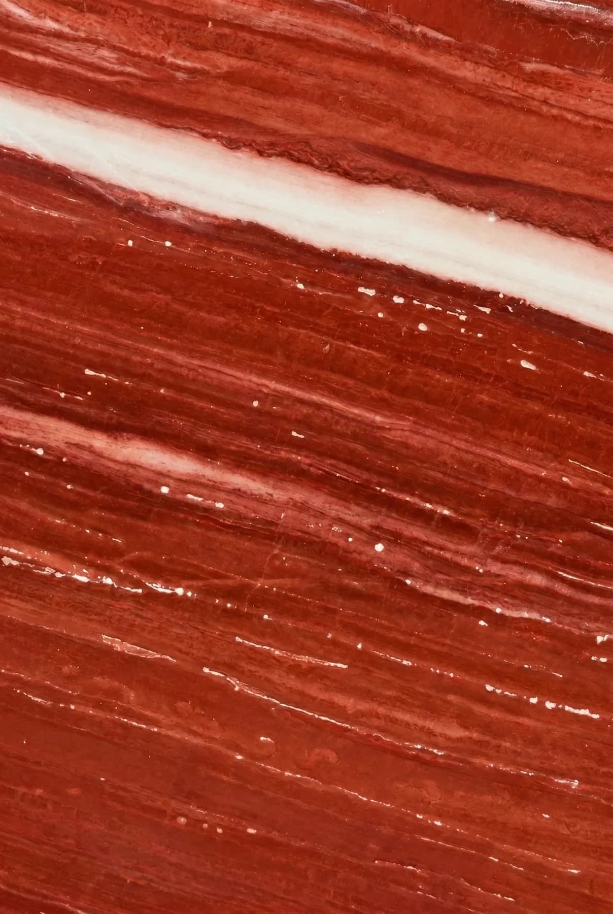 Red Jasper — Red Quartzite from Brazil, close-up