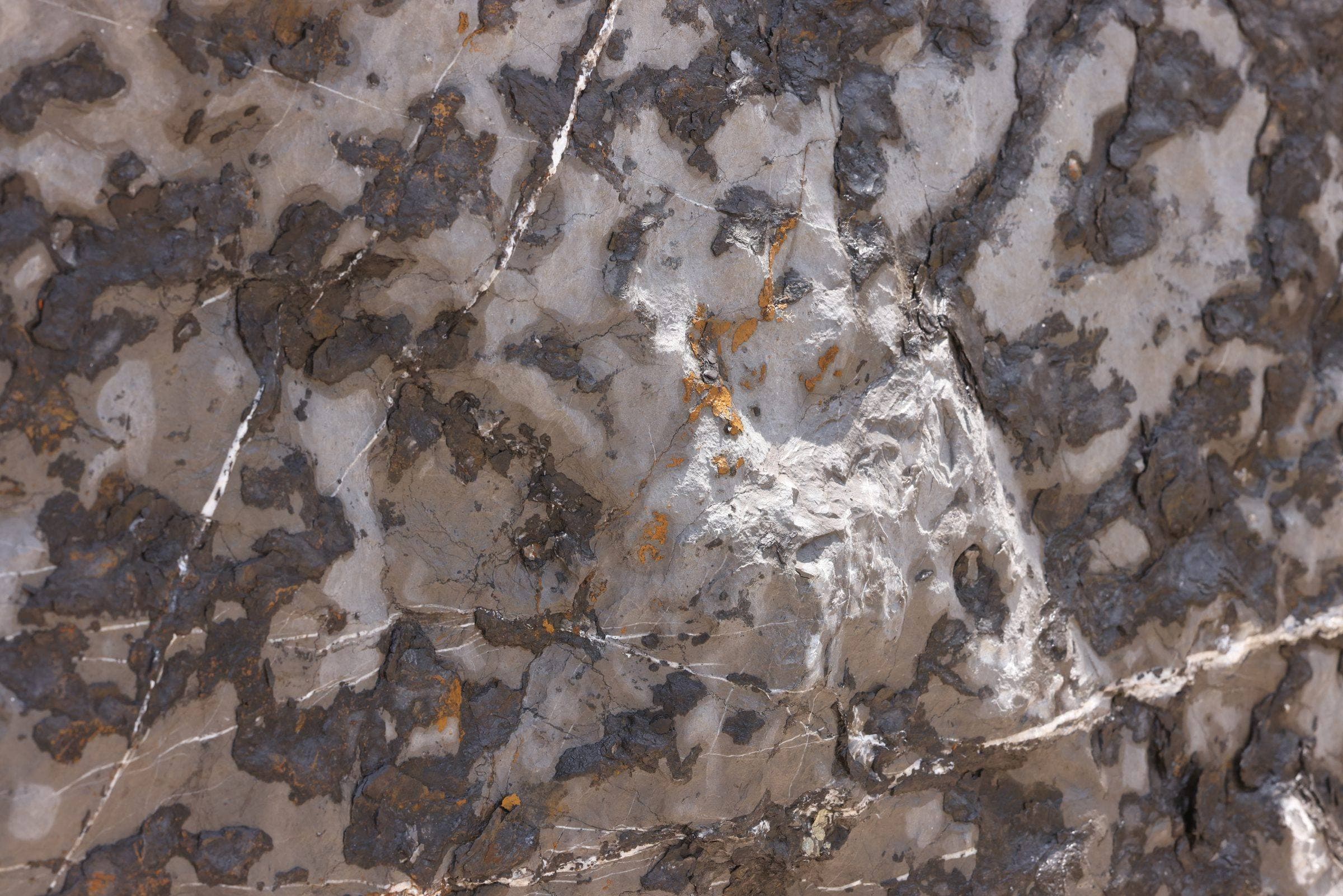 Close-up of natural stone veining
